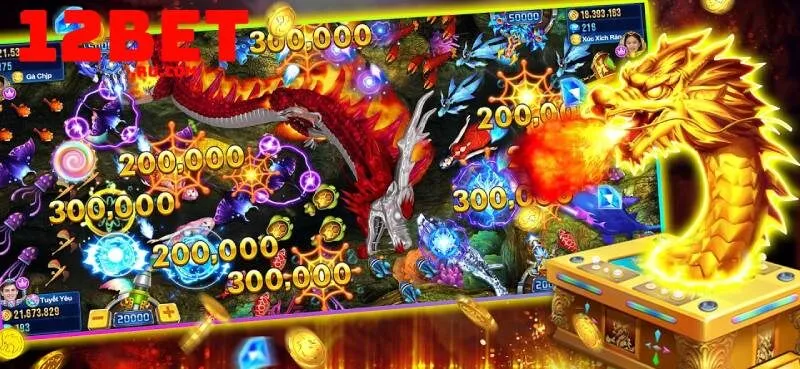 Bắn cá long vương 12BET: Săn boss khủng, x500 vốn cược 1 Bắn cá long vương
